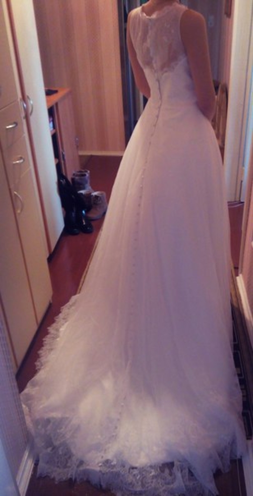 Свадебное платье со шлейфом 4