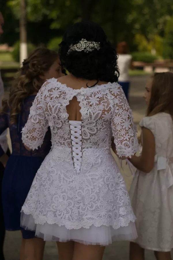 Короткое свадебное платье 4